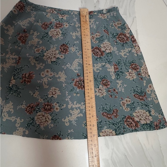 The Limited Floral Teal Skirt - Picture 6 of 10